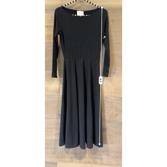 Reformation Wiley BLACK JERSEY Dress Size XS - Picture 5 of 7